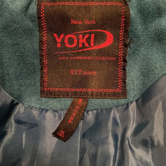 Teal short coat with pockets. Lined! Size XL (16) - Picture 4 of 4